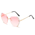 frameless lenses edge rhinestone bling 2020 new arrivals retro fashion shades custom designer luxury sunglasses women men 16062